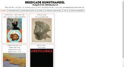 Desktop Screenshot of bredgade-kunsthandel.dk